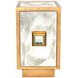 Savannah Gold Leaf 1 Door Side Table Cabinet