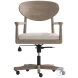 Aventura Beige Leather Office Chair