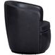 Barolo Vintage Onyx Leather Upholstered Swivel Club Chair