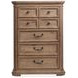Adler Court Florentine Walnut 5 Drawer Chest