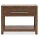 Harbor Drift Worn Saddle and Beige 1 Drawer Stone Top Open Nightstand