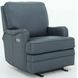 Scarlett Santa Fe Ocean Leather Wall Hugger Power Recliner with USB Port