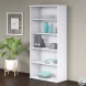 Studio C White 5 Shelf Bookcase