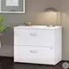 Studio C White Lateral File Cabinet