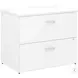 Studio C White Lateral File Cabinet