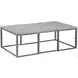 Alden Brushed Silver Large Rectangular Coffee Table