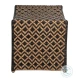Bennet Black And Natural Rattan Stool