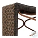 Bennet Black And Natural Rattan Stool