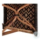 Bennet Black And Natural Rattan Stool