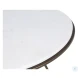 Rylan Brushed Copper And White Marble Side Table