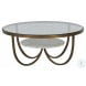 Wilbur Forged Champagne And Ivory Marble Coffee Table