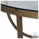 Wilbur Forged Champagne And Ivory Marble Coffee Table