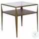 Winona Light Brass Side Table