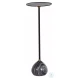 Nelle Gunpowder Black And Galaxy Grey Marble Drinking End Table