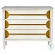 Kaitlin Cerused White And Stained Brass Chest