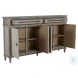 Isaac Brushed Gray Long Cabinet
