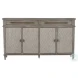 Isaac Brushed Gray Long Cabinet