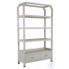 Crest Cerused White Bookcase