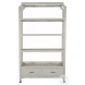 Crest Cerused White Bookcase