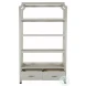 Crest Cerused White Bookcase