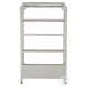 Crest Cerused White Bookcase