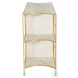 Jeanelle Cerused White And Stained Gold TV Stand