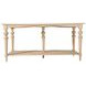 Nirvana Brushed Blonde Natural Console Table