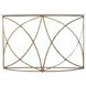 Wayland White Banswara Marble And Antique Aged Brass Console Table