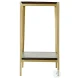 Magnus Cast Glass And Light Forged Gold Side Table