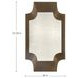 Farris Gilded Gold Arched Accent Mirror