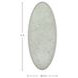 Daxon Textured White Oval Wall Mirror