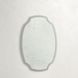 Margot Textured White Oval Accent Mirror