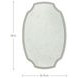 Margot Textured White Oval Accent Mirror