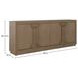 Aero Cerused Natural 4 Door Sideboard
