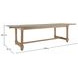 Ferdinand Light Blonde 108" Dining Table