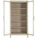 Newington Cerused Natural 2 Glass Door Bookcase