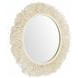Giselle Winter White Round Accent Mirror
