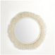 Giselle Winter White Round Accent Mirror
