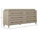 Merigold Sesame White 6 Drawer Dresser