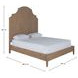 Princeton Cerused Natural Queen Panel Bed