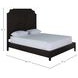 Princeton Cerused Forest Black Queen Panel Bed