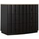 Sergio Sesame Black and Marble 3 Drawer Chest