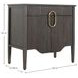 Darrius Cerused Ash 1 Drawer Nightstand