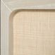 Serini Cerused White and Natural Seagrass 3 Drawer Nightstand