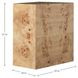 Alistair Maple Burl Rectangular Side Table