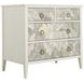 Easton Antique Painted White and Gray 3 Drawer Chest