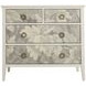 Easton Antique Painted White and Gray 3 Drawer Chest