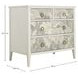 Easton Antique Painted White and Gray 3 Drawer Chest