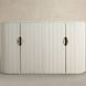 Isadora Sesame White 4 Door Sideboard