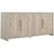 Zacariah Natural Spalted and Cerused White 4 Door Sideboard